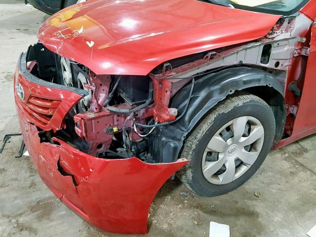 JTNBE46K773068357 - 2007 TOYOTA CAMRY NEW RED photo 9