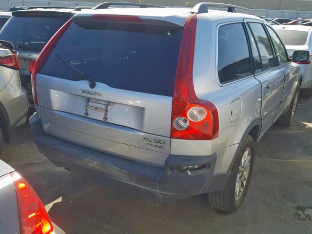 YV1CZ91H931021076 - 2003 VOLVO XC90 T6 SILVER photo 4