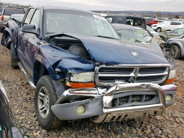 1D7HG48N83S267388 - 2003 DODGE DAKOTA QUA BLUE photo 1