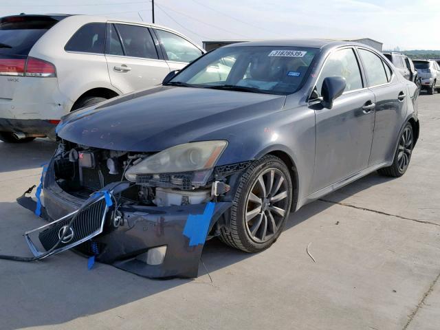 JTHBK262X65000606 - 2006 LEXUS IS 250 GRAY photo 2