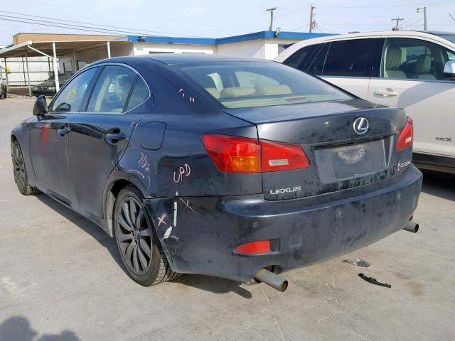 JTHBK262X65000606 - 2006 LEXUS IS 250 GRAY photo 3