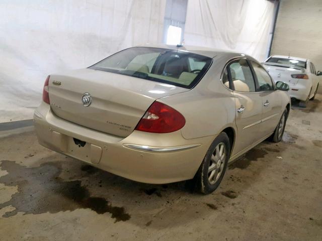 2G4WD582881150340 - 2008 BUICK LACROSSE C GOLD photo 4