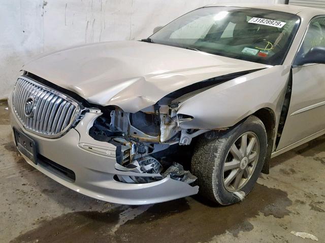 2G4WD582881150340 - 2008 BUICK LACROSSE C GOLD photo 9