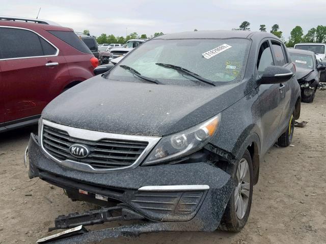 KNDPB3A29D7523265 - 2013 KIA SPORTAGE B BLACK photo 2