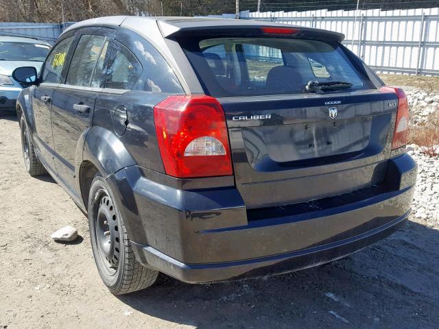 1B3HB48B48D505197 - 2008 DODGE CALIBER SX BLACK photo 3