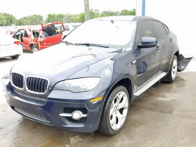 5UXFG43508LJ36545 - 2008 BMW X6 XDRIVE3 BLUE photo 2