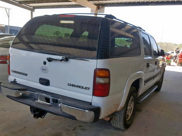 1GNEC16Z45J157175 - 2005 CHEVROLET SUBURBAN C WHITE photo 4