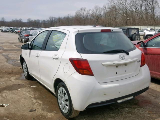 VNKKTUD30GA061081 - 2016 TOYOTA YARIS L WHITE photo 3