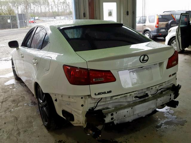 JTHBE262065007541 - 2006 LEXUS IS 350 WHITE photo 3