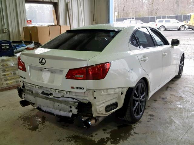 JTHBE262065007541 - 2006 LEXUS IS 350 WHITE photo 4