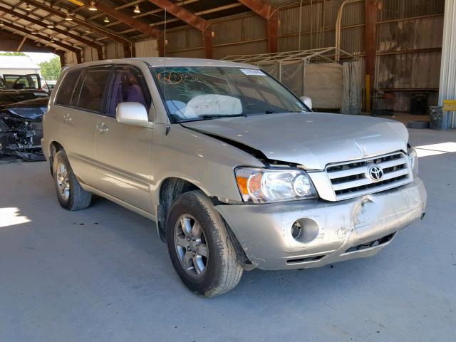 JTEGD21A440082354 - 2004 TOYOTA HIGHLANDER SILVER photo 1