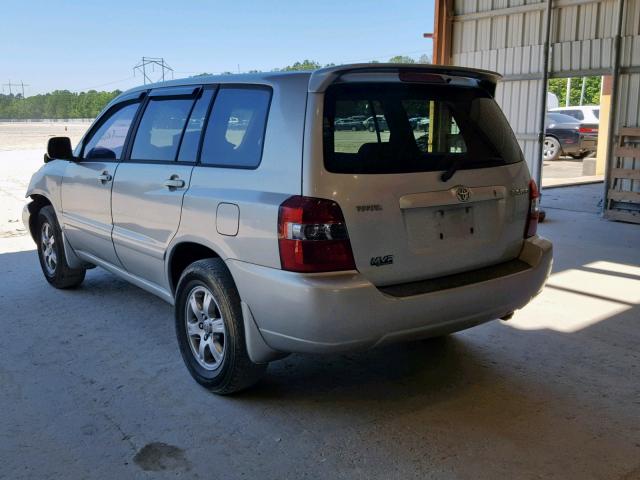 JTEGD21A440082354 - 2004 TOYOTA HIGHLANDER SILVER photo 3