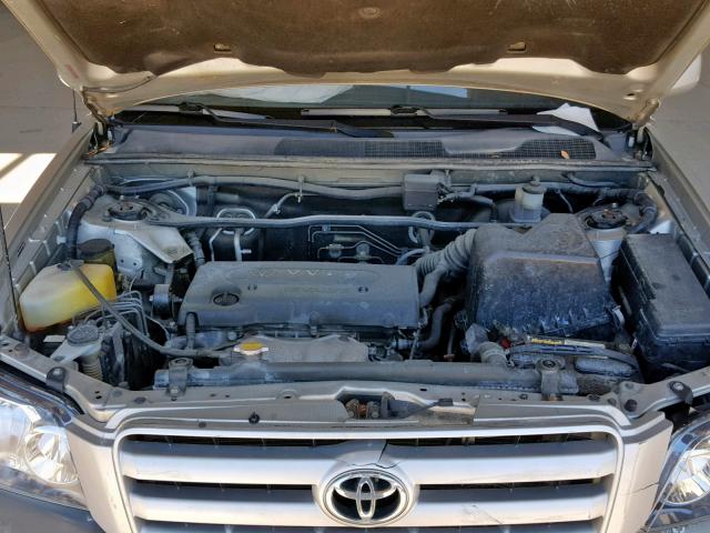 JTEGD21A440082354 - 2004 TOYOTA HIGHLANDER SILVER photo 7