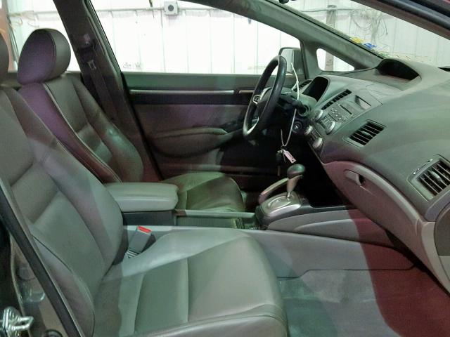 1HGFA16969L002402 - 2009 HONDA CIVIC EXL BLUE photo 5