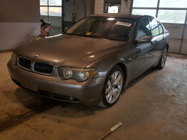 WBAGL63483DP67841 - 2003 BMW 745 I SILVER photo 2