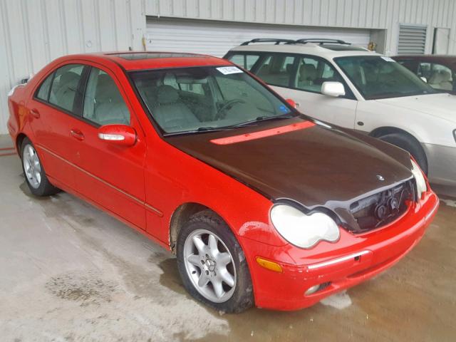 WDBRF61J03F392591 - 2003 MERCEDES-BENZ C 240 RED photo 1