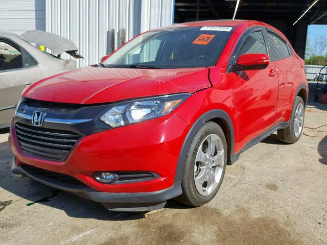 3CZRU5H55HM722768 - 2017 HONDA HR-V EX RED photo 2