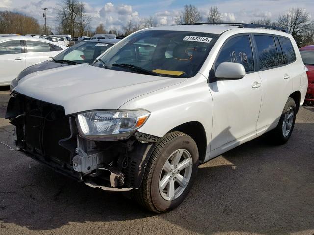 JTEES41A992147042 - 2009 TOYOTA HIGHLANDER WHITE photo 2