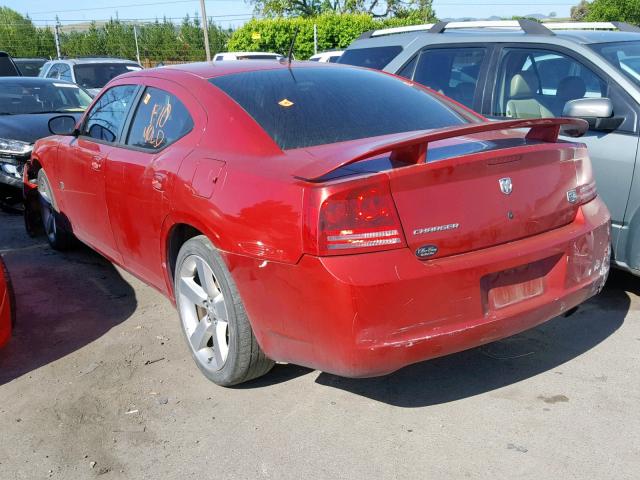 2B3KA33G48H306658 - 2008 DODGE CHARGER SX RED photo 3