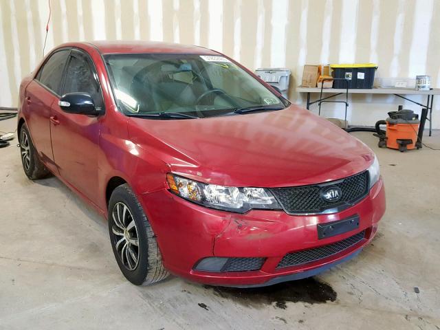 KNAFU4A24A5178310 - 2010 KIA FORTE EX MAROON photo 1