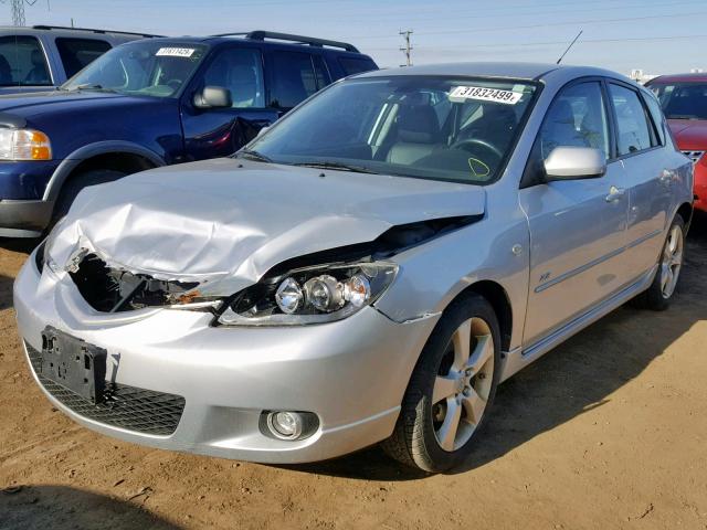 JM1BK343561536485 - 2006 MAZDA 3 HATCHBAC SILVER photo 2