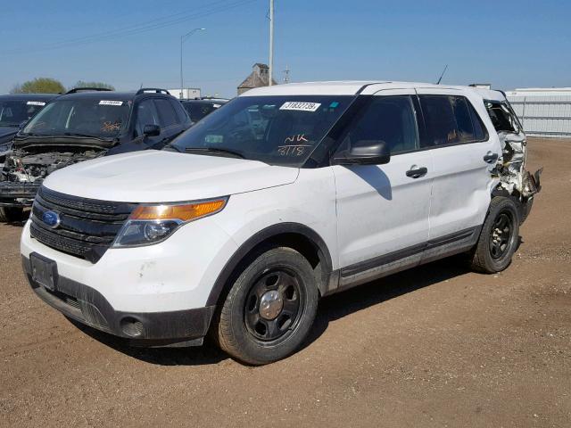 1FM5K8ARXFGC08118 - 2015 FORD EXPLORER P WHITE photo 2