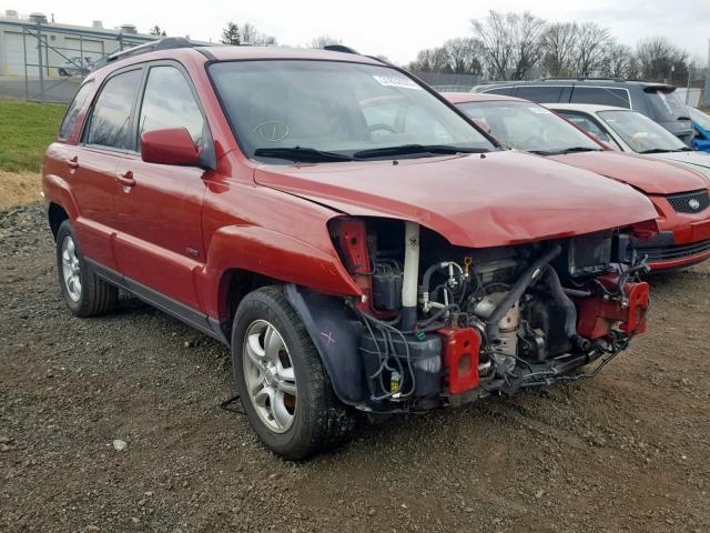 KNDJE723977302345 - 2007 KIA SPORTAGE E RED photo 1