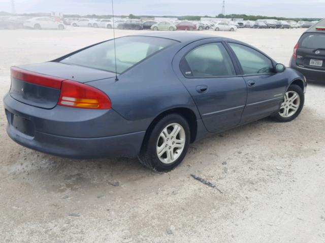 2B3HD56J4YH397340 - 2000 DODGE INTREPID E BLUE photo 4