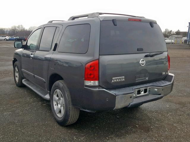 5N1AA08B54N709129 - 2004 NISSAN ARMADA SE GRAY photo 3