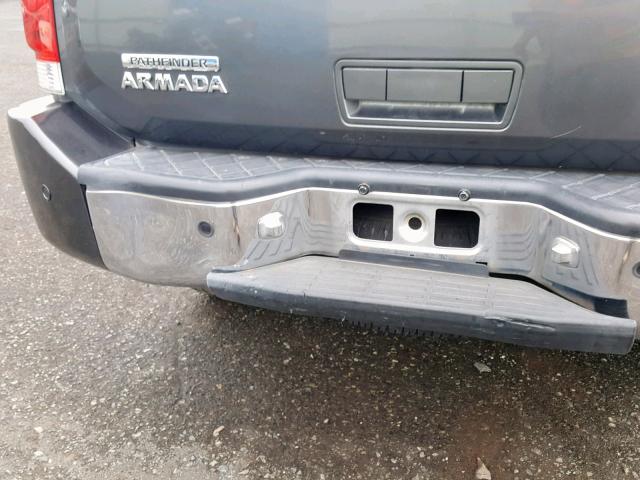 5N1AA08B54N709129 - 2004 NISSAN ARMADA SE GRAY photo 9