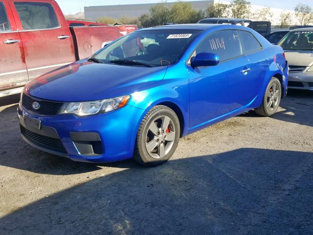 KNAFU6A2XB5333309 - 2011 KIA FORTE EX BLUE photo 2