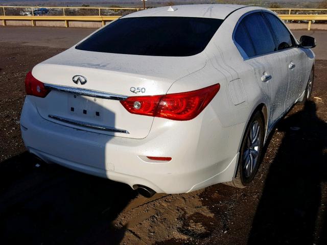 JN1CV7APXGM203177 - 2016 INFINITI Q50 BASE WHITE photo 4