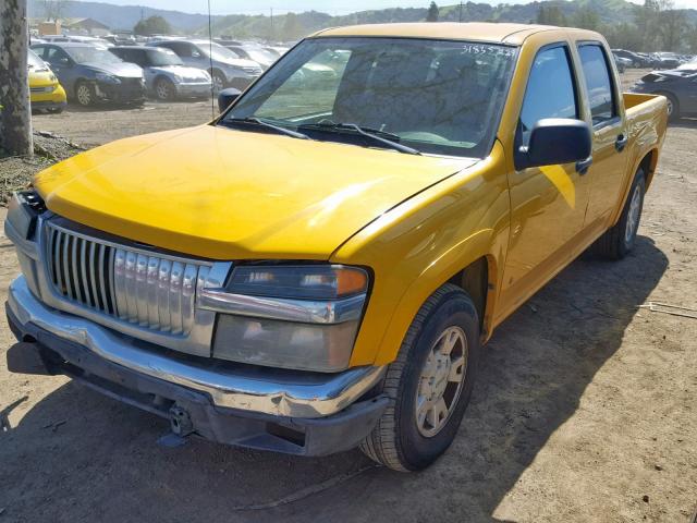 1GTCS136168208976 - 2006 GMC CANYON YELLOW photo 2