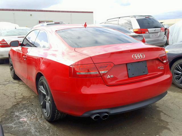 WAU3FAFR5BA072989 - 2011 AUDI A5 PRESTIG RED photo 3