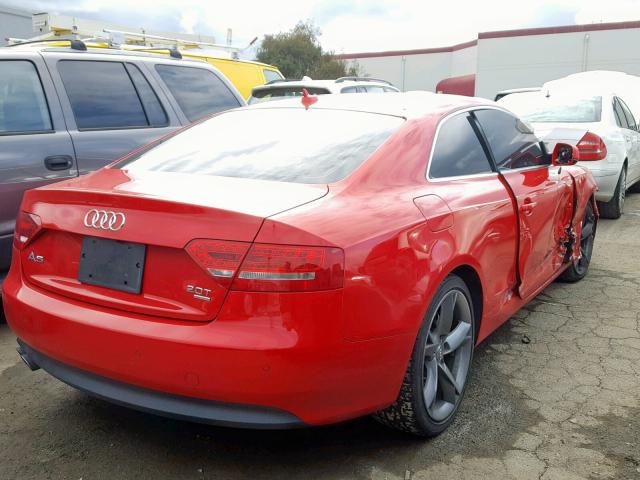 WAU3FAFR5BA072989 - 2011 AUDI A5 PRESTIG RED photo 4