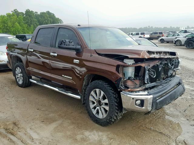 5TFFW5F14HX213204 - 2017 TOYOTA TUNDRA CRE BROWN photo 1