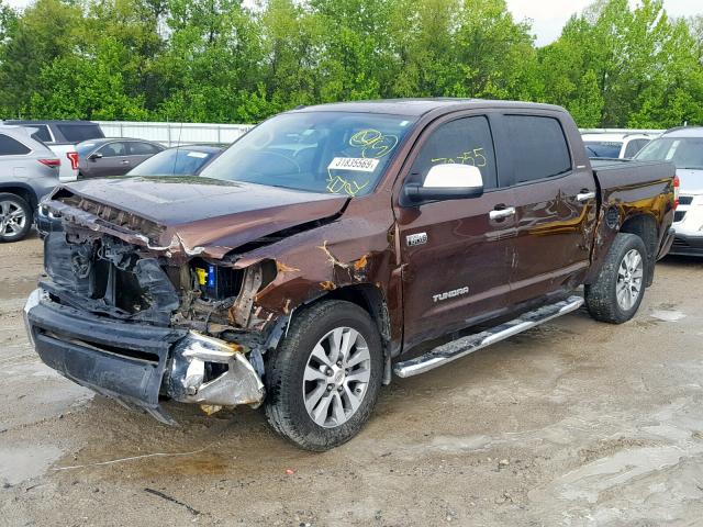 5TFFW5F14HX213204 - 2017 TOYOTA TUNDRA CRE BROWN photo 2