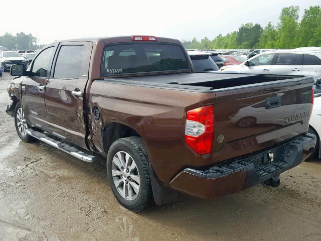 5TFFW5F14HX213204 - 2017 TOYOTA TUNDRA CRE BROWN photo 3