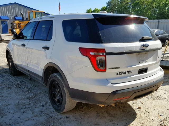 1FM5K8AR8DGC10916 - 2013 FORD EXPLORER P WHITE photo 3