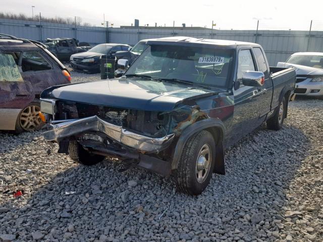 1B7GL23X4TS643504 - 1996 DODGE DAKOTA GREEN photo 2