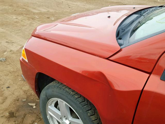 1J8FF47W08D714668 - 2008 JEEP COMPASS SP Қызғылт сары фото 10