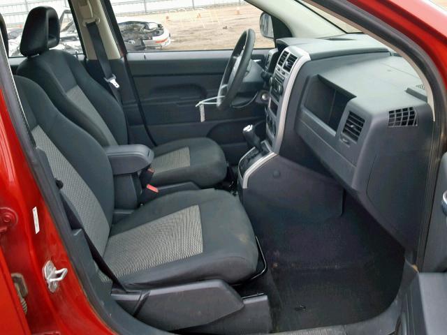 1J8FF47W08D714668 - 2008 JEEP COMPASS SP Қызғылт сары фото 5