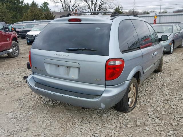 1D4GP45R05B319518 - 2005 DODGE CARAVAN SX SILVER photo 4