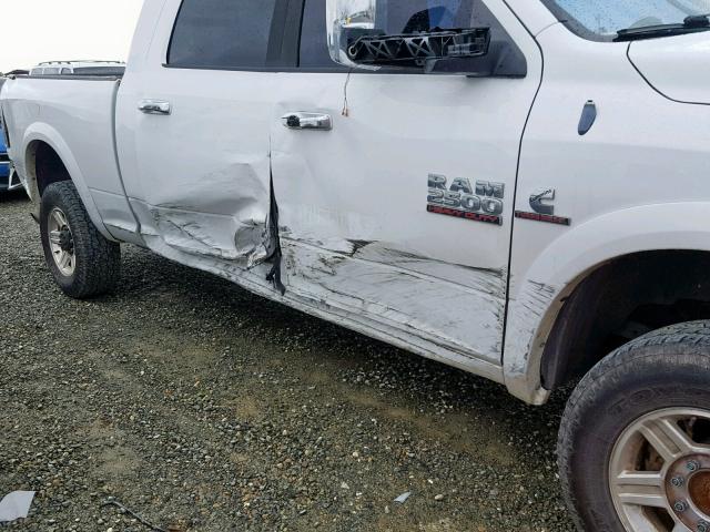 3C6UR5NL3DG531290 - 2013 RAM 2500 LARAM WHITE photo 9