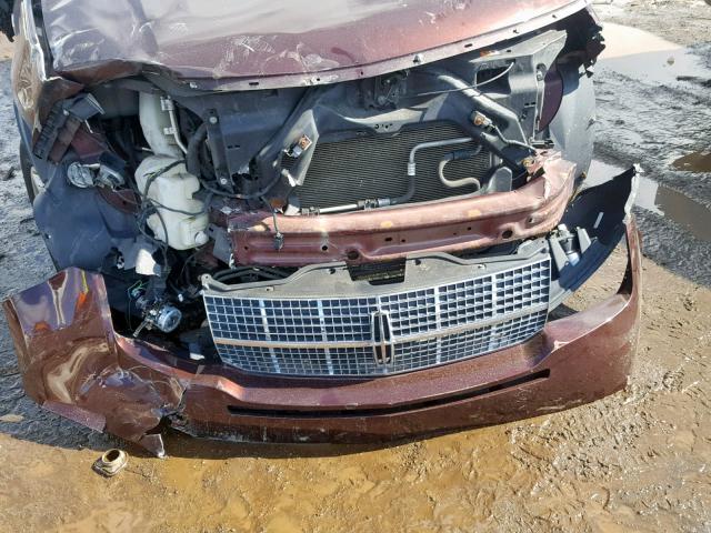 2LMDJ8JC1ABJ28544 - 2010 LINCOLN MKX MAROON photo 9