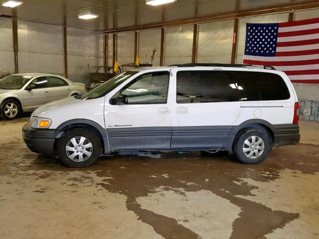 1GMDX03EX2D249336 - 2002 PONTIAC MONTANA WHITE photo 9