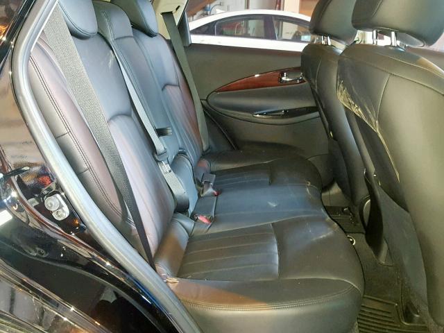 JNKAJ09F28M359989 - 2008 INFINITI EX35 BASE BLACK photo 6