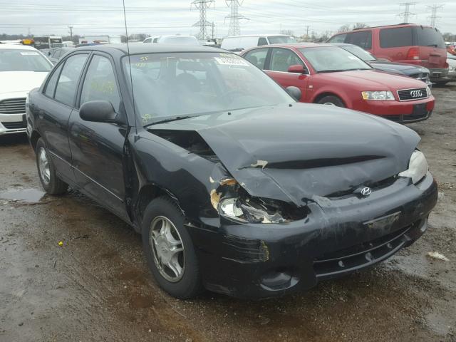 KMHVF24N1XU576331 - 1999 HYUNDAI ACCENT GL BLACK photo 1