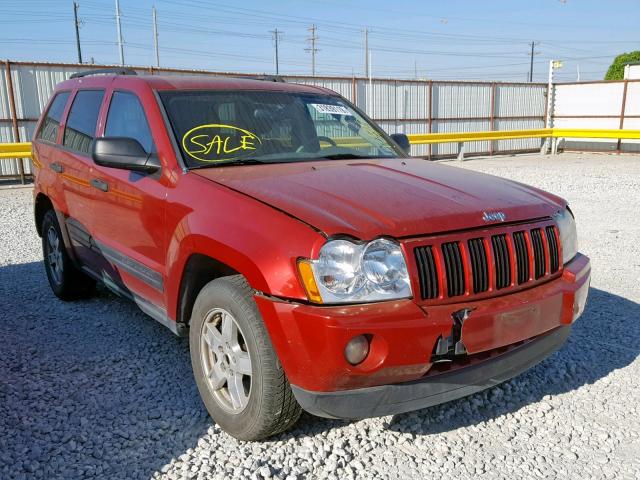 1J4GS48K96C187875 - 2006 JEEP GRAND CHER MAROON photo 1