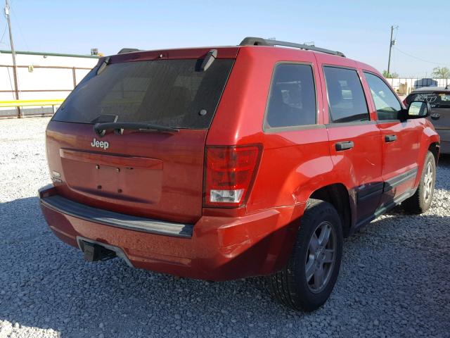 1J4GS48K96C187875 - 2006 JEEP GRAND CHER MAROON photo 4